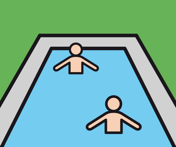 Baden im Freibad