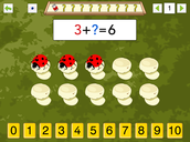 Screenshot: LIFEtool App AboutNumbers, Exercise decompose numbers