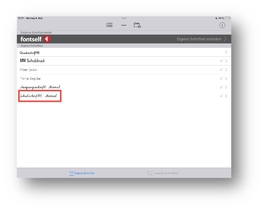 Abbildung: Screenshot AnyFont