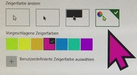 Foto: Windows Einstellung Aussehen des Cursors