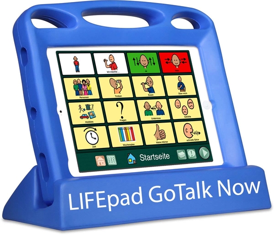 Foto: LIFEpad mit spezieller Schutzhülle.