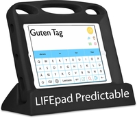 Foto: iPad mit schwarzer Schutzhülle und der Oberfläche der App Predictable