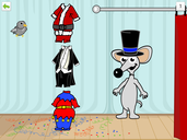 Screenshot: LIFEtool App SwitchTrainer, Exercise dressing a mouse