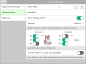 Screenshot: LIFEtool App TouchMe Pairs, Einstellungen